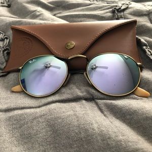 ray ban round metal frame